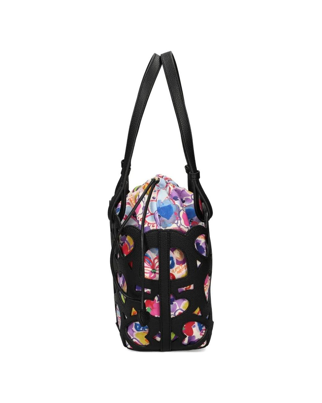 Love Moschino Black Heart Cutout Tote Bag