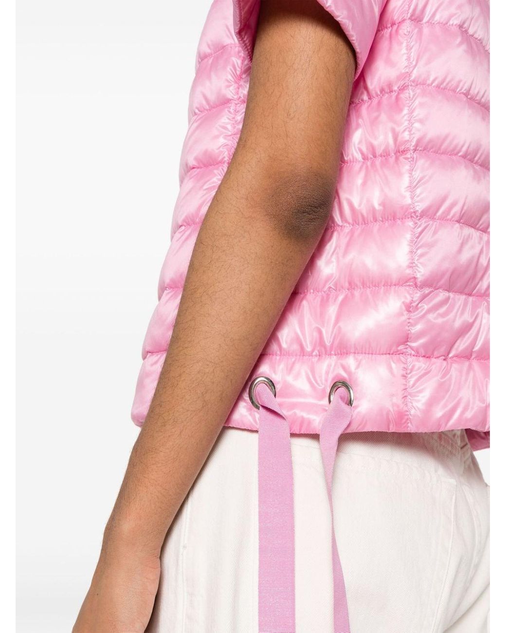 Herno Short Sleeve Goose Down Jacket in Pink Lyst Canada