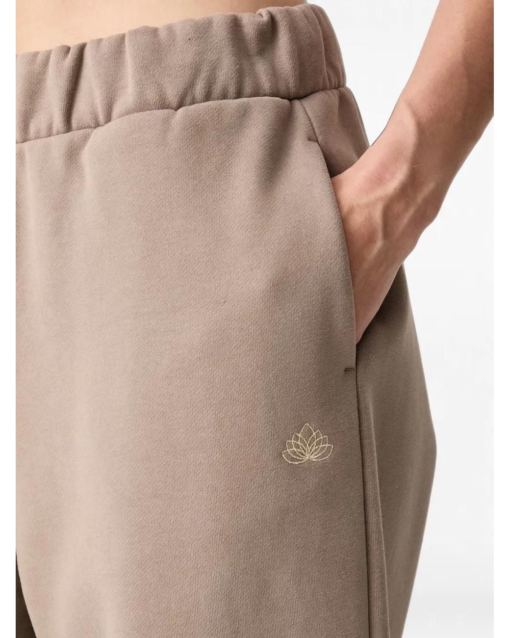 EA7 Natural Elasticated Track Pants