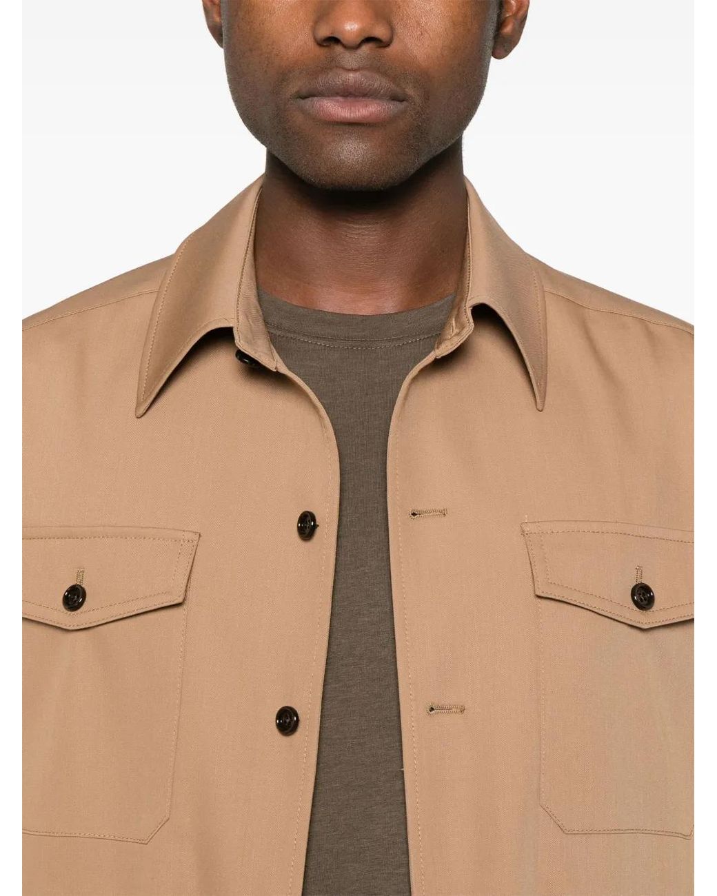 Lardini Natural Virgin-Wool Jacket for men