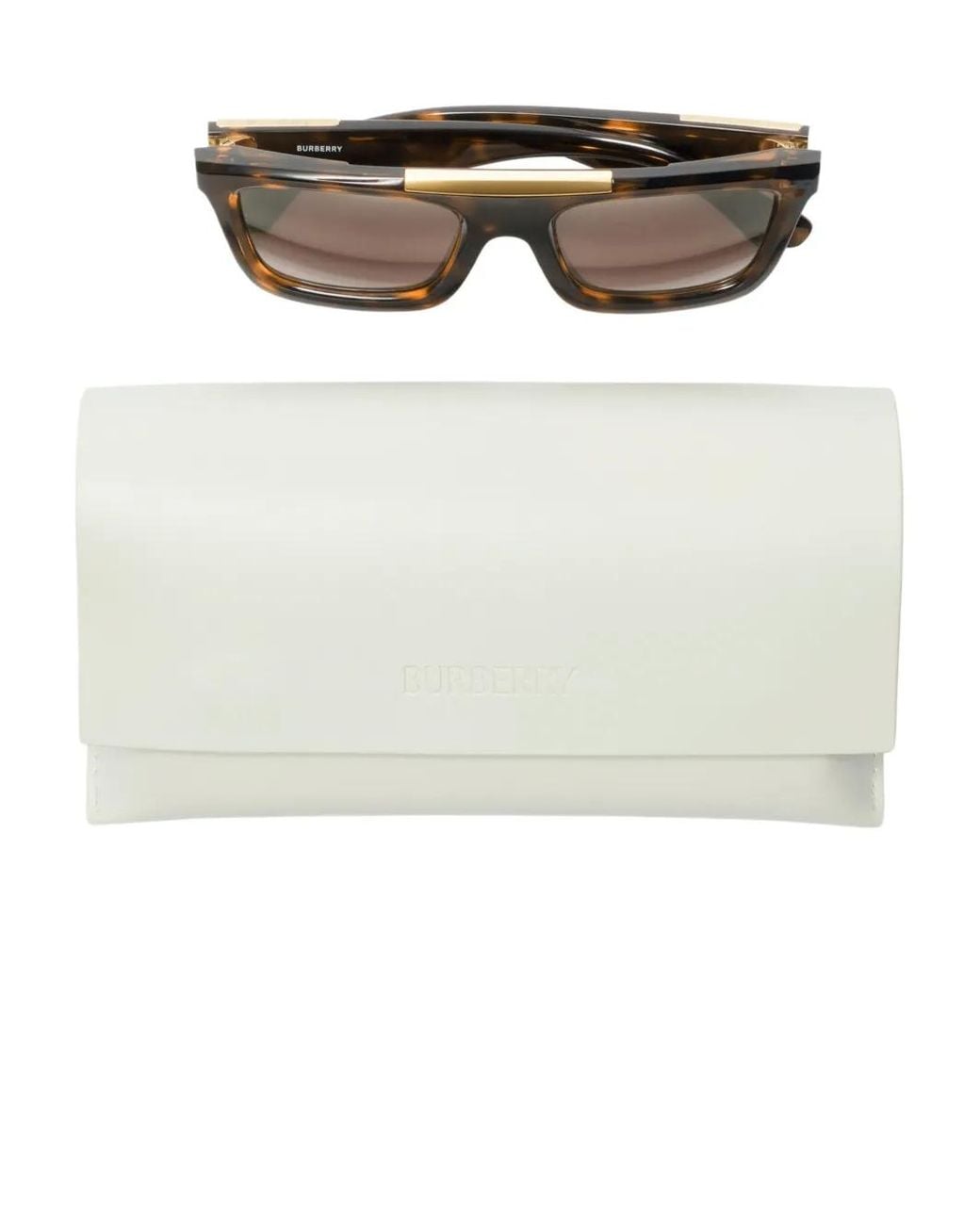 Burberry Brown Rectangle-Frame Sunglasses for men