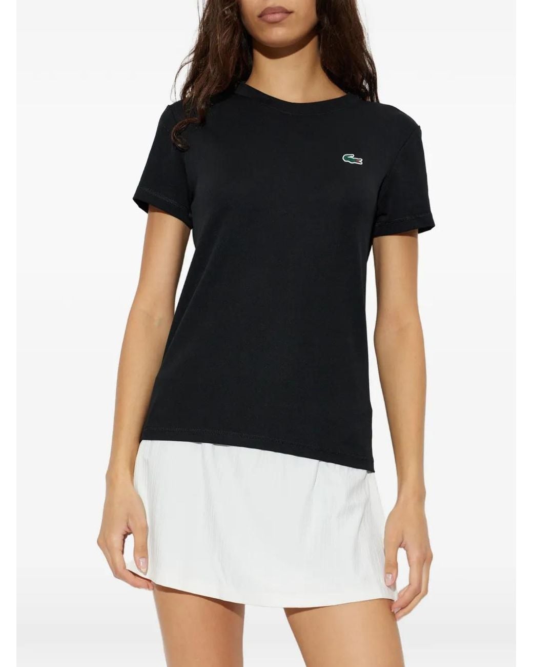 Lacoste Black Logo-Patch T-Shirt