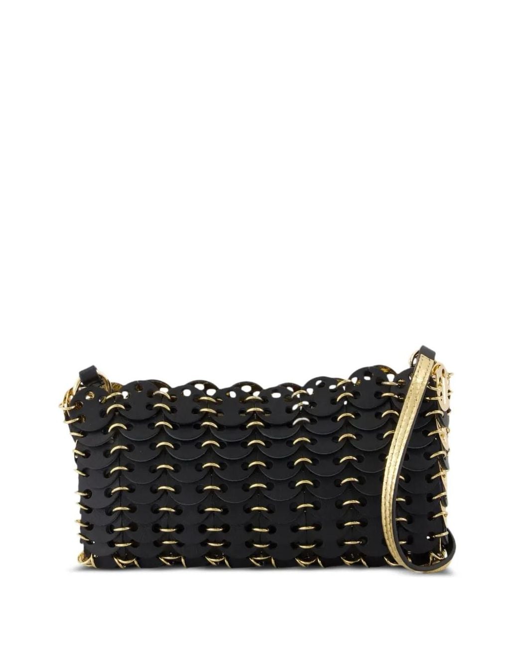 Rabanne Black Nano 1969 Shoulder Bag
