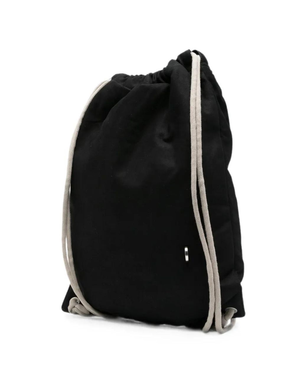 Rick Owens Black Drawstring-Fastening Backpack