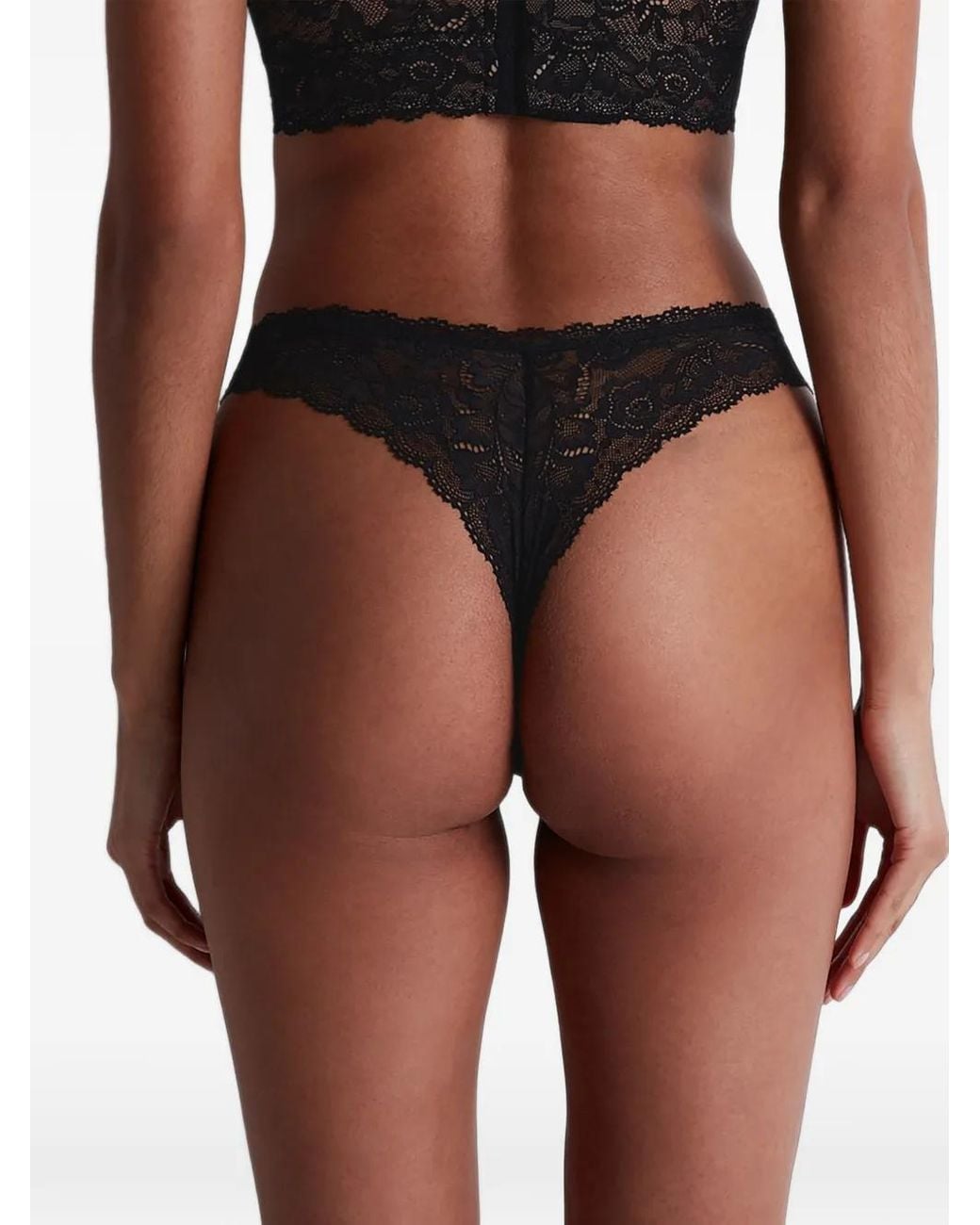 Aubade Black Rosessence Lace Thong
