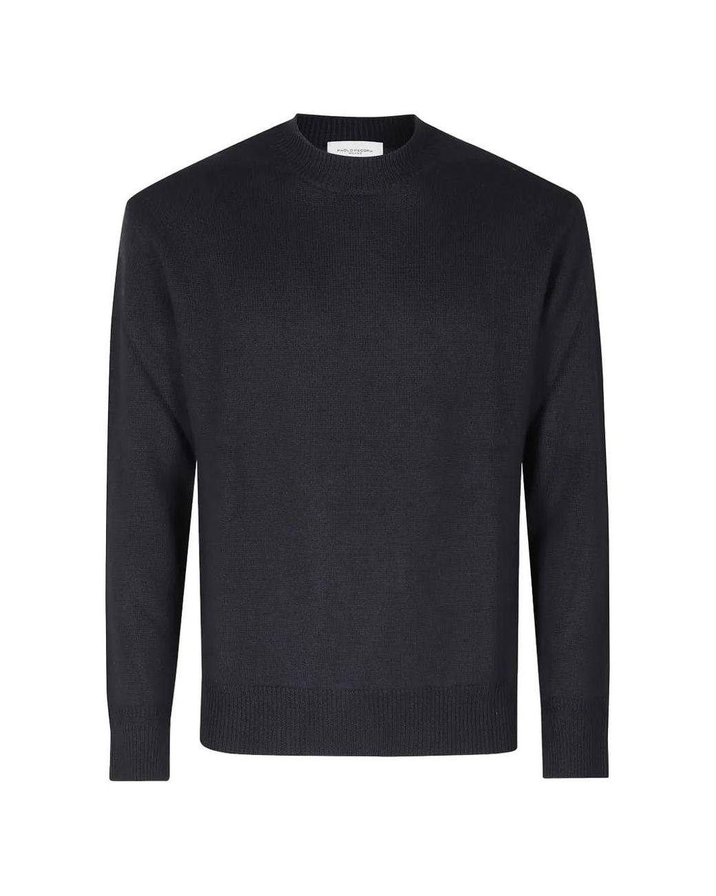 Paolo Pecora Blue Crew-Neck Sweater for men