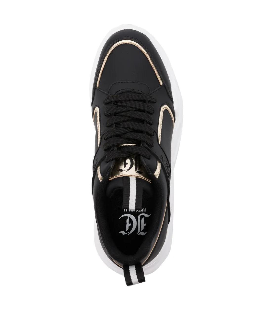 Just Cavalli Black 60Mm Lace-Up Sneakers