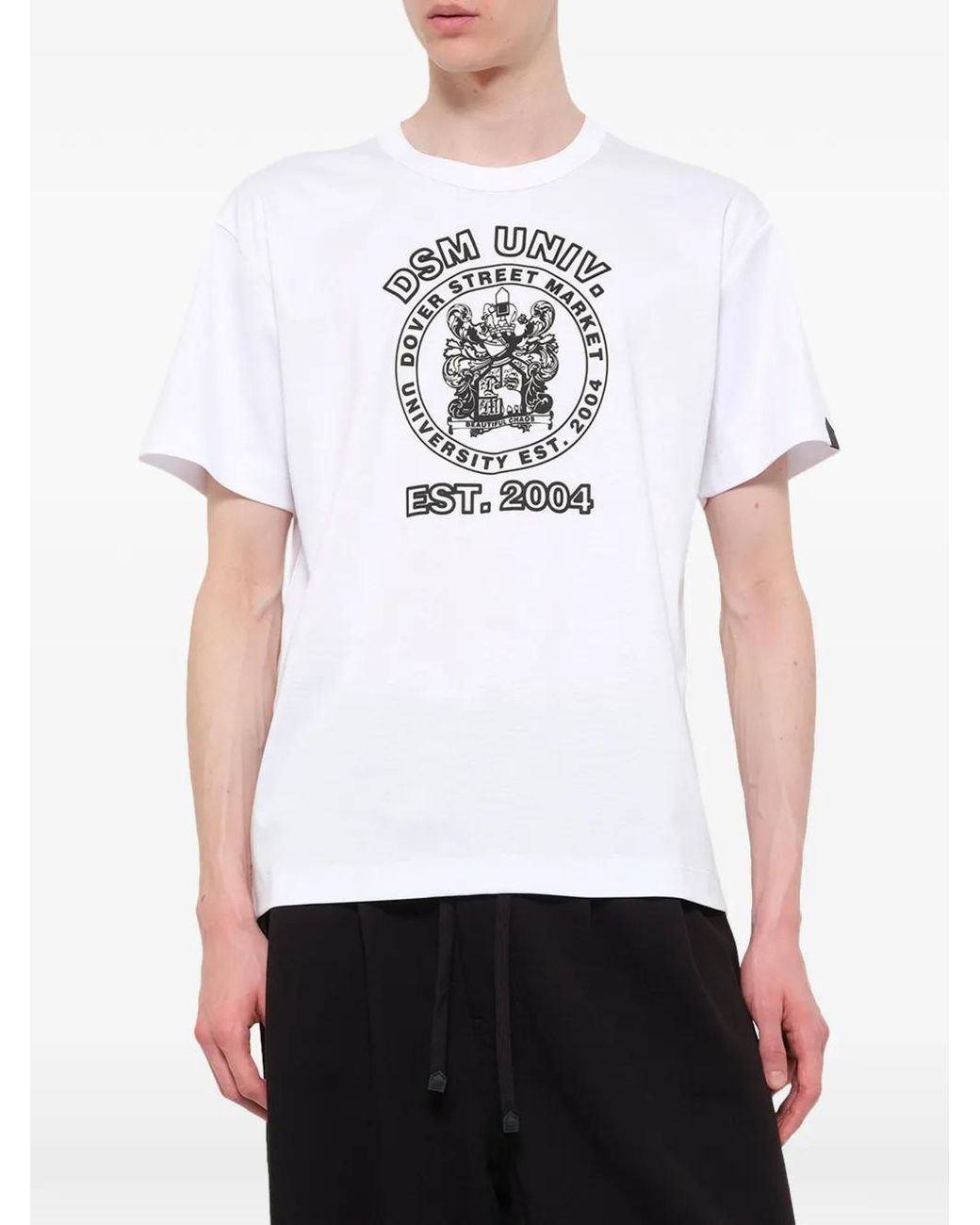 Dover Street Market White Dsm Graphic-Print T-Shirt for men