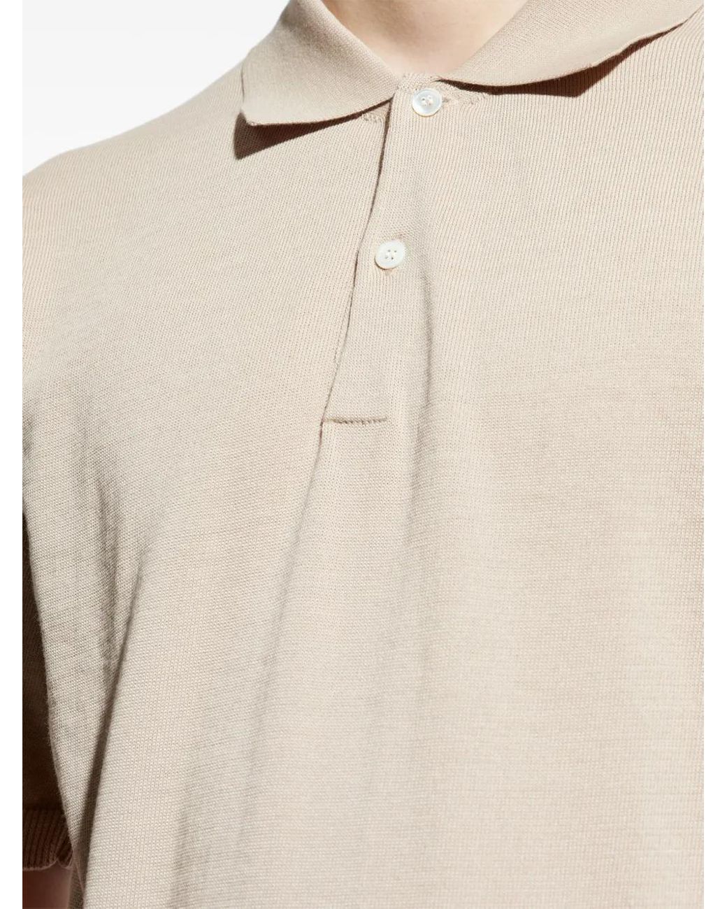 Comme des Garçons Natural Short-Sleeved Polo Shirt for men