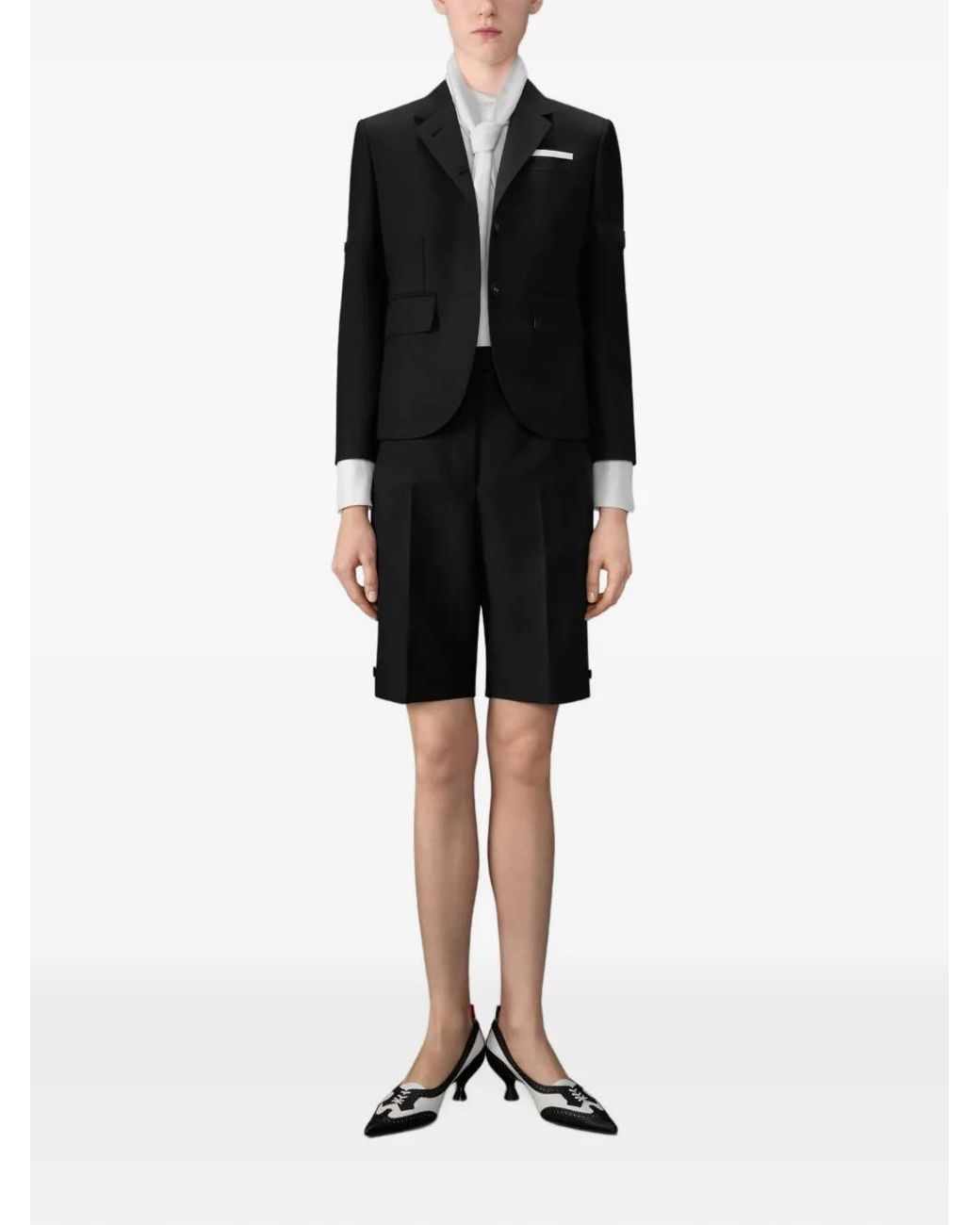 Thom Browne Black 3-Ply Wool Mohair Sportcoat