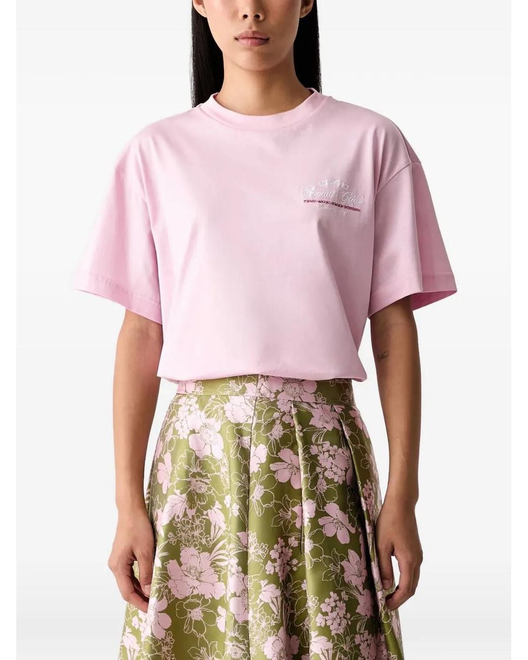 Iceberg Red Logo-Print T-Shirt