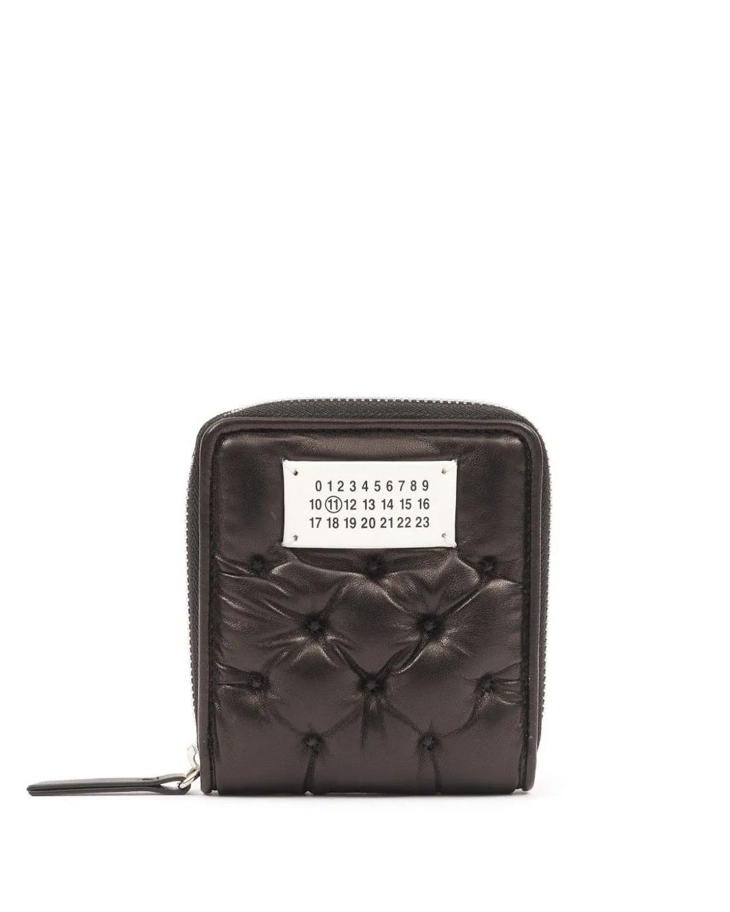 Maison Margiela Black Leather Zip Around Wallet