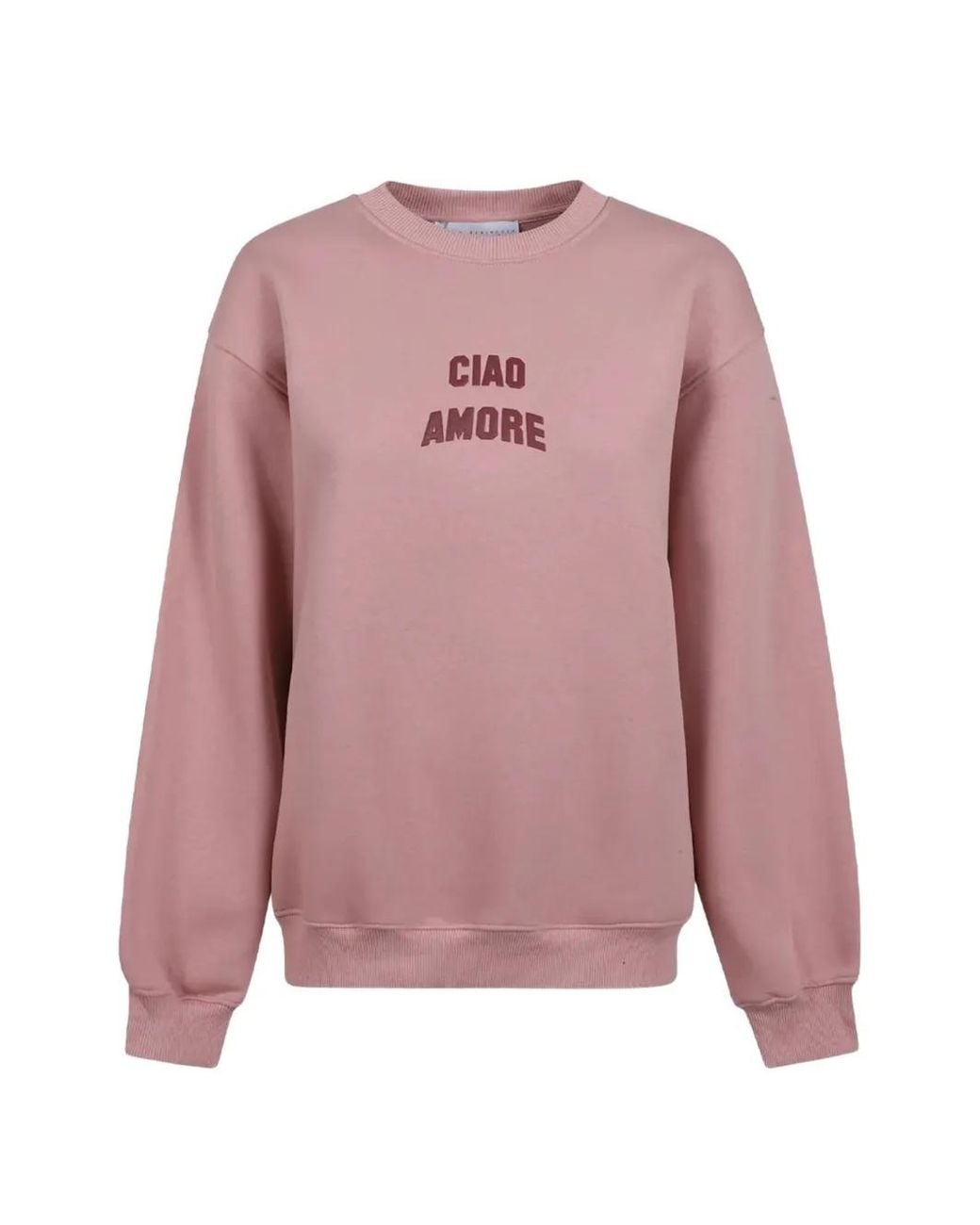 Giada Benincasa Pink Ciao Amore Crew-Neck Sweatshirt