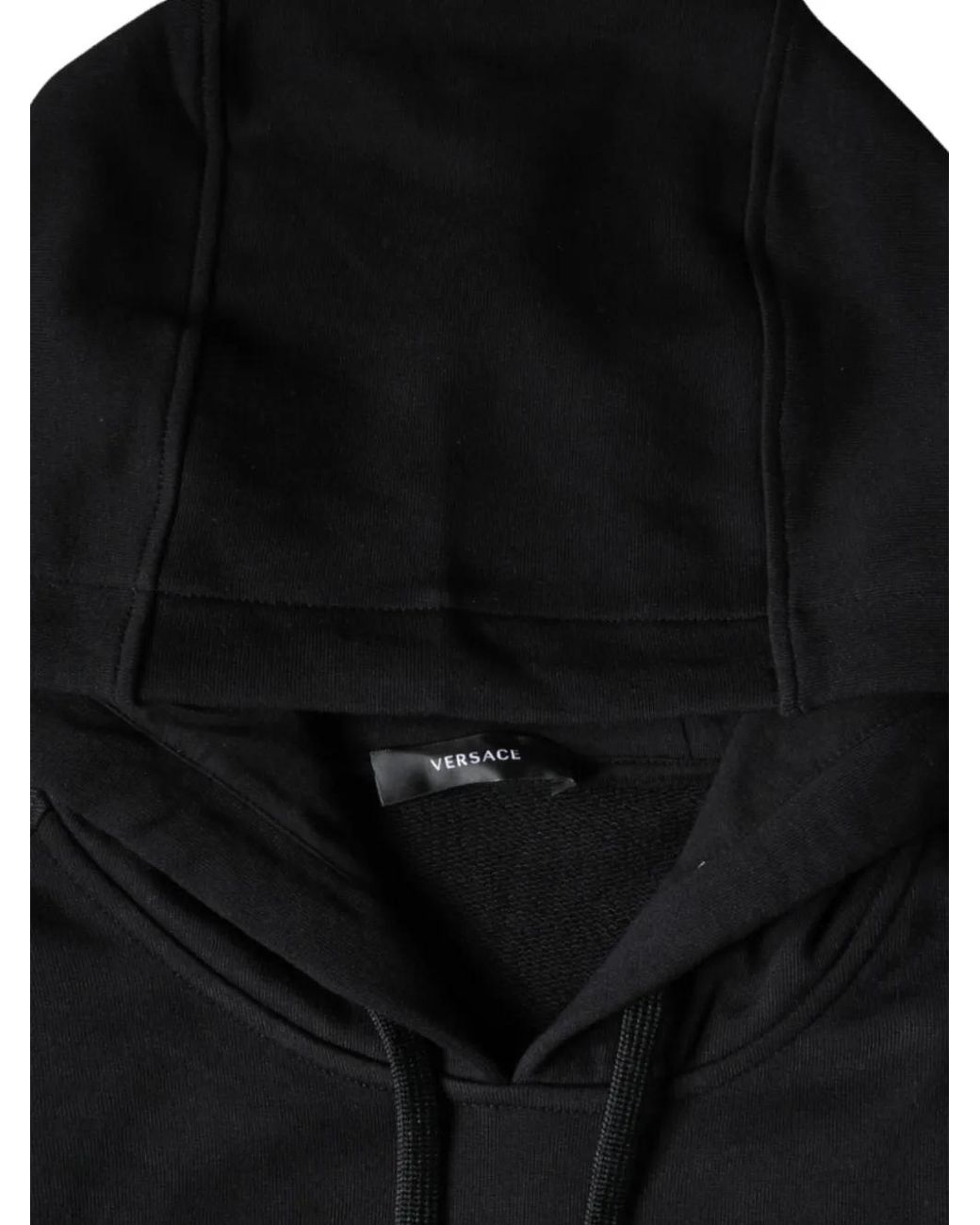 Versace Black Medusa-Print Hoodie for men
