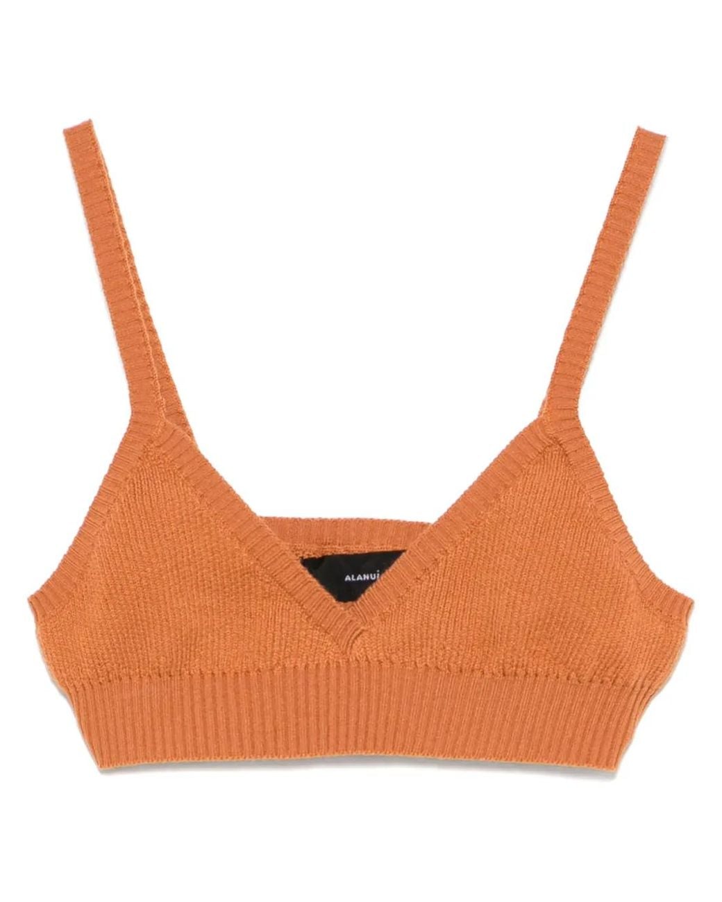 Alanui Brown Cashmere Top