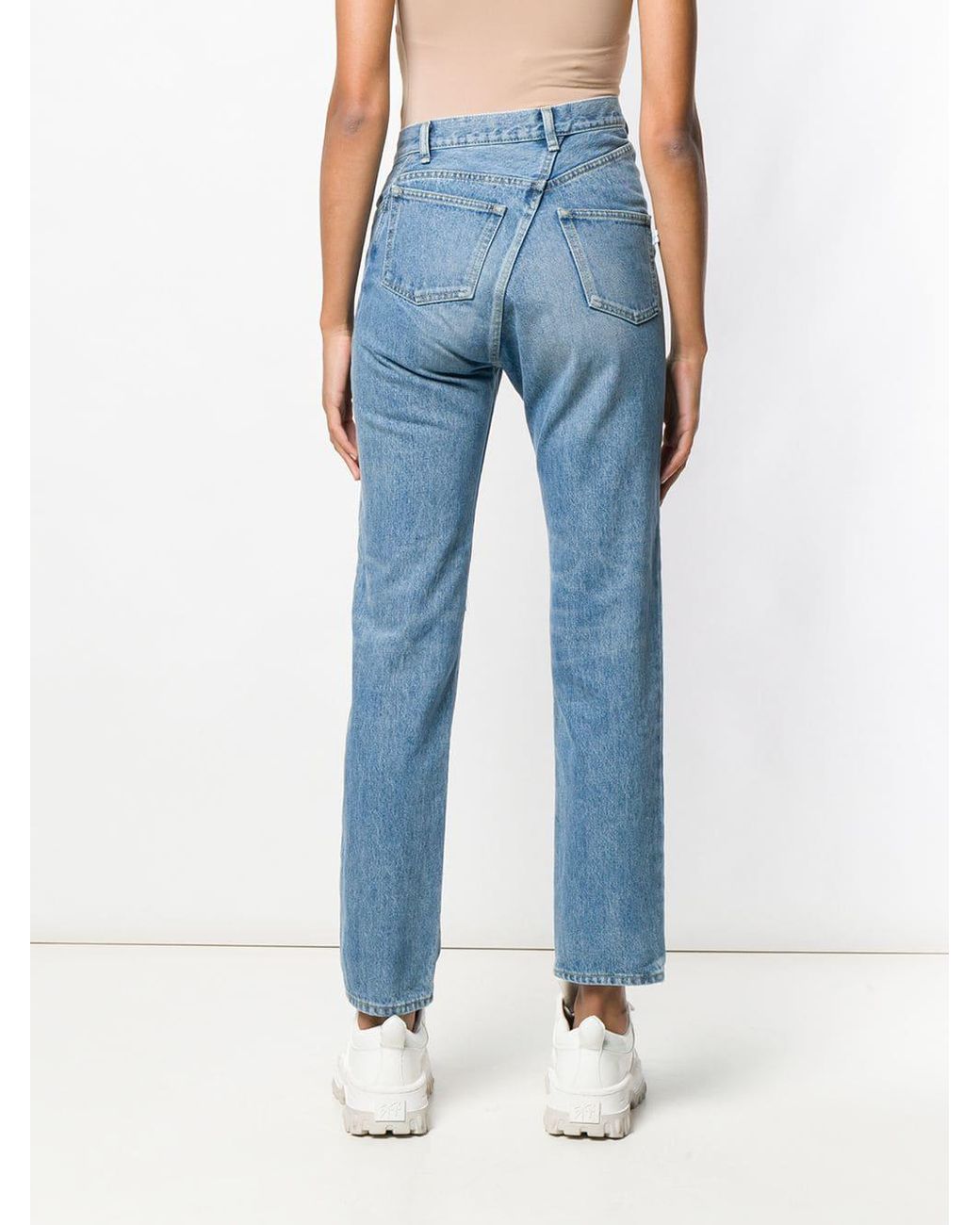 Facetasm Denim Asymmetric Waist Jeans 