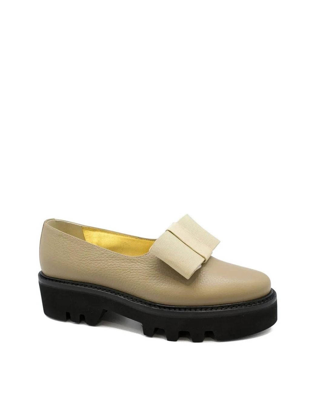 Walter Steiger Gray Bow Leather Loafers
