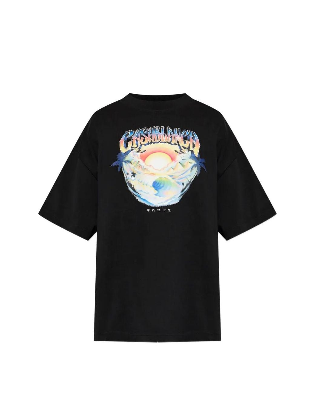 Casablanca Black Classic T-Shirt for men