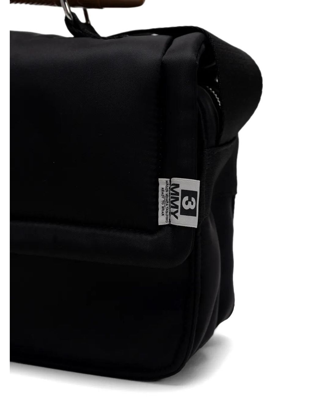 Maison Mihara Yasuhiro Black Ice-Cream-Cone-Handle Shoulder Bag
