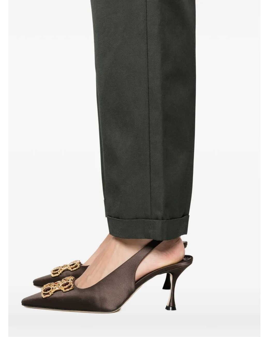 Tom Ford Gray Folded-Hem Trousers