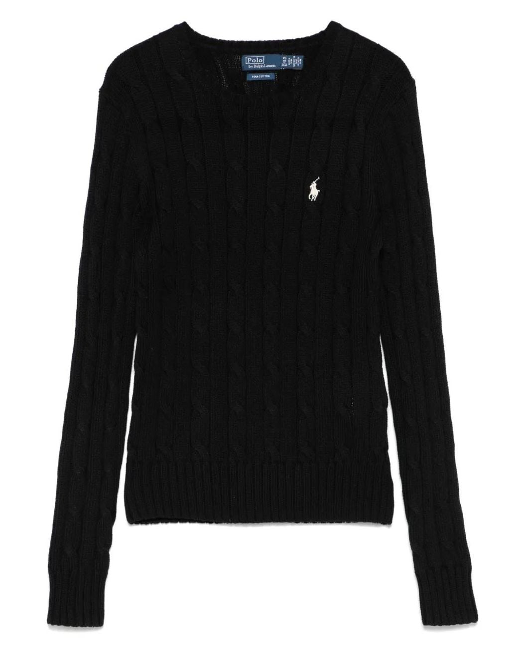 Polo Ralph Lauren Black Cotton Sweater
