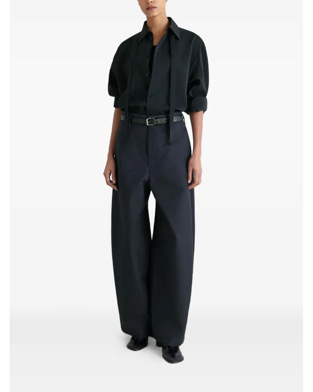 Lemaire Blue Large Chino Trousers