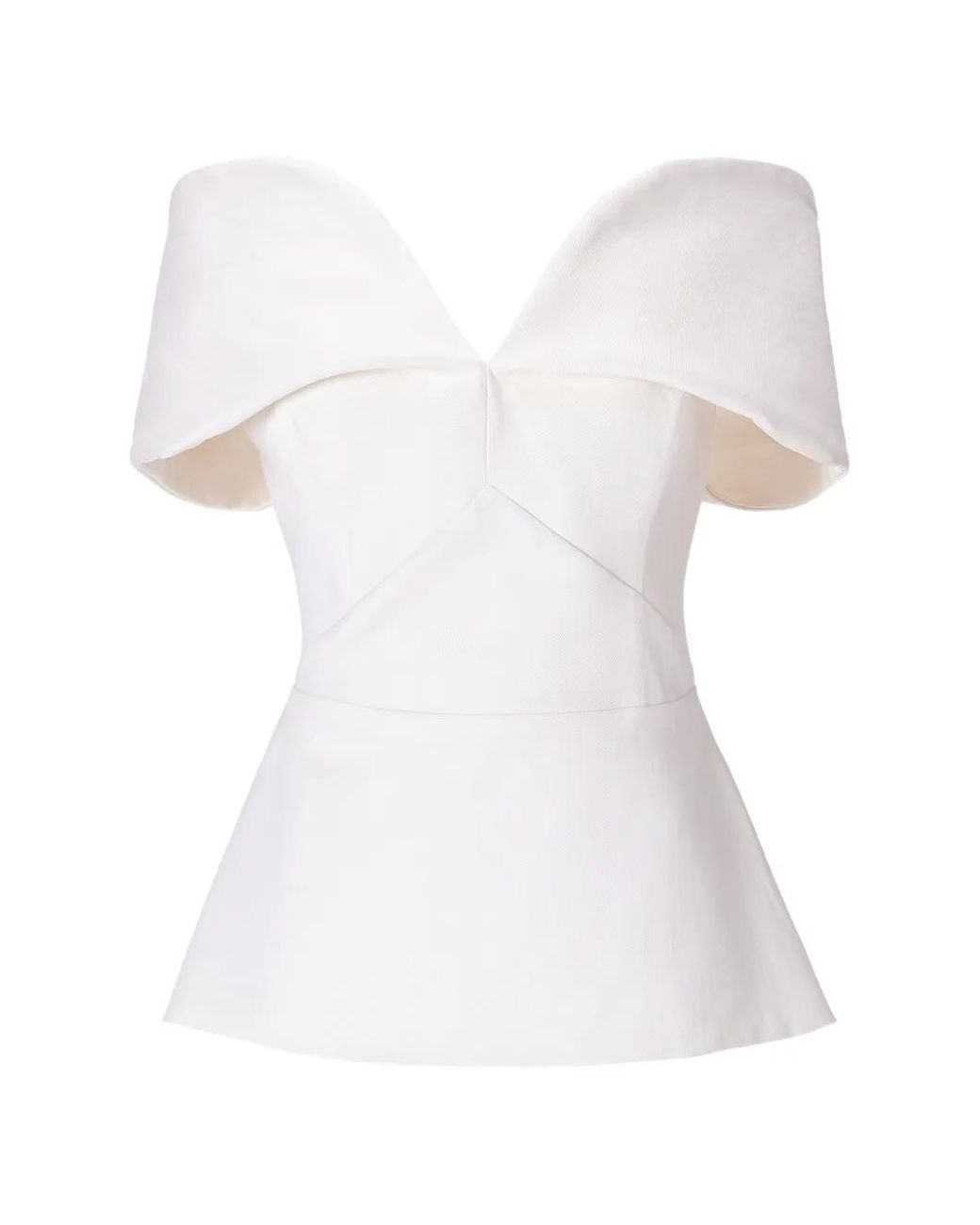 MOOS STUDIO White Off-Shoulder Top