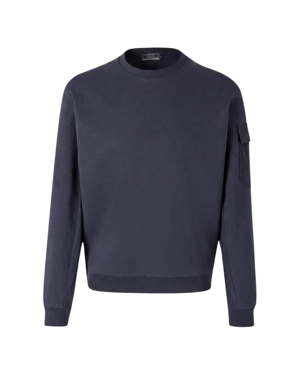 Herno Blue Flap-Pocket Sweatshirt for men
