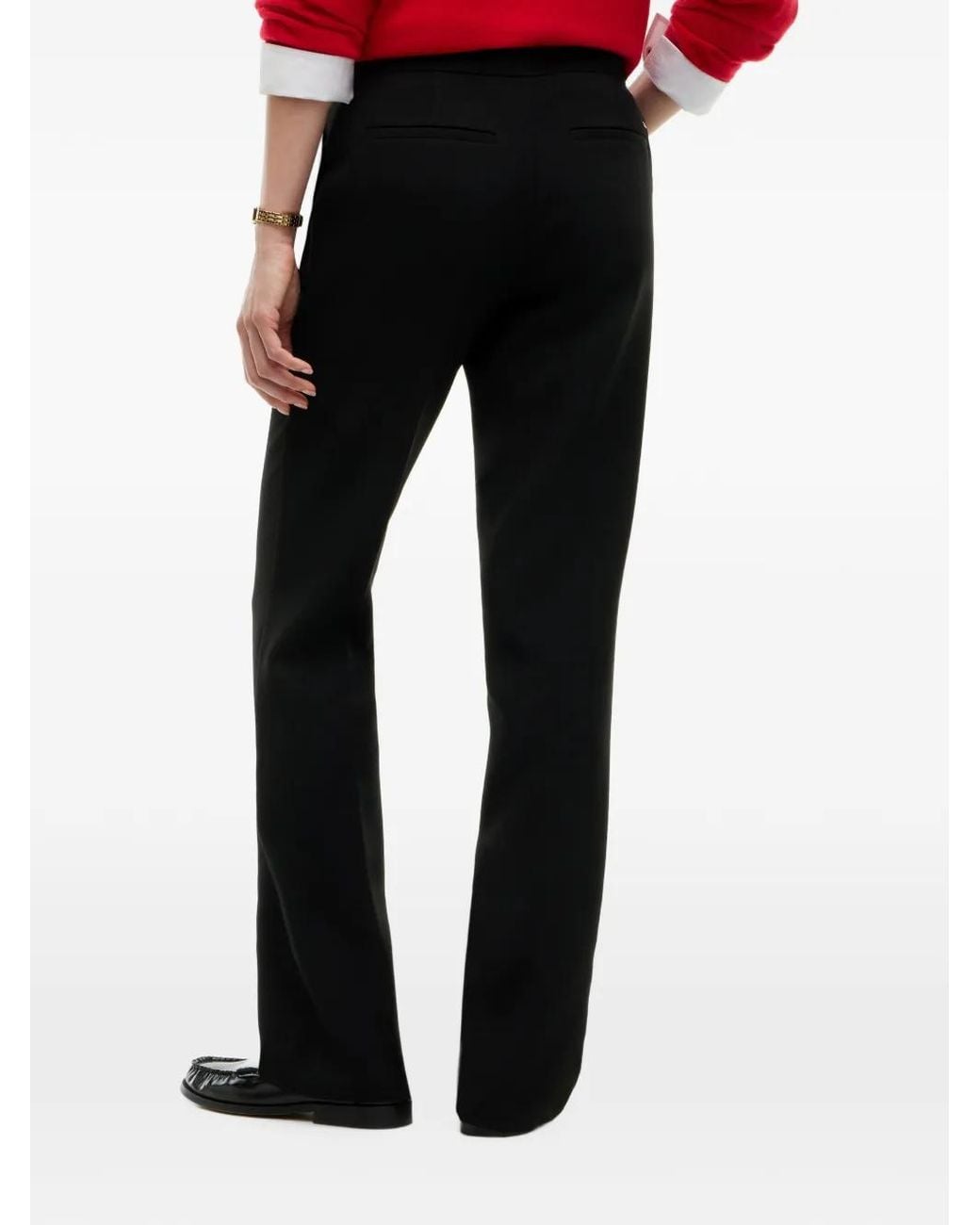 Tommy Hilfiger Black Tone Buttoned Bootcut Trousers