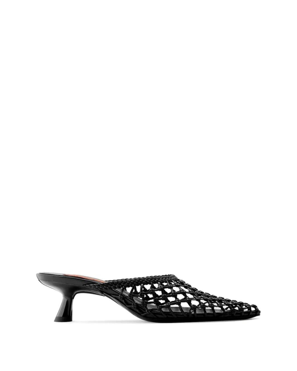 Simon Miller Black Gala Knotted Heeled Mules