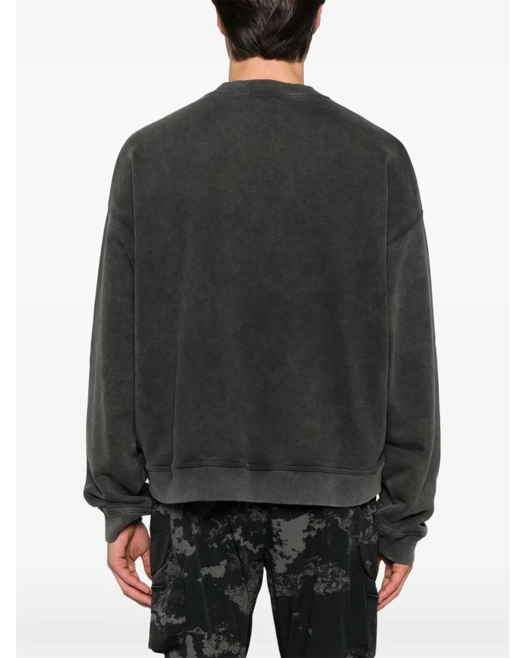 Represent Black Rep Applique Sweatshirt for men