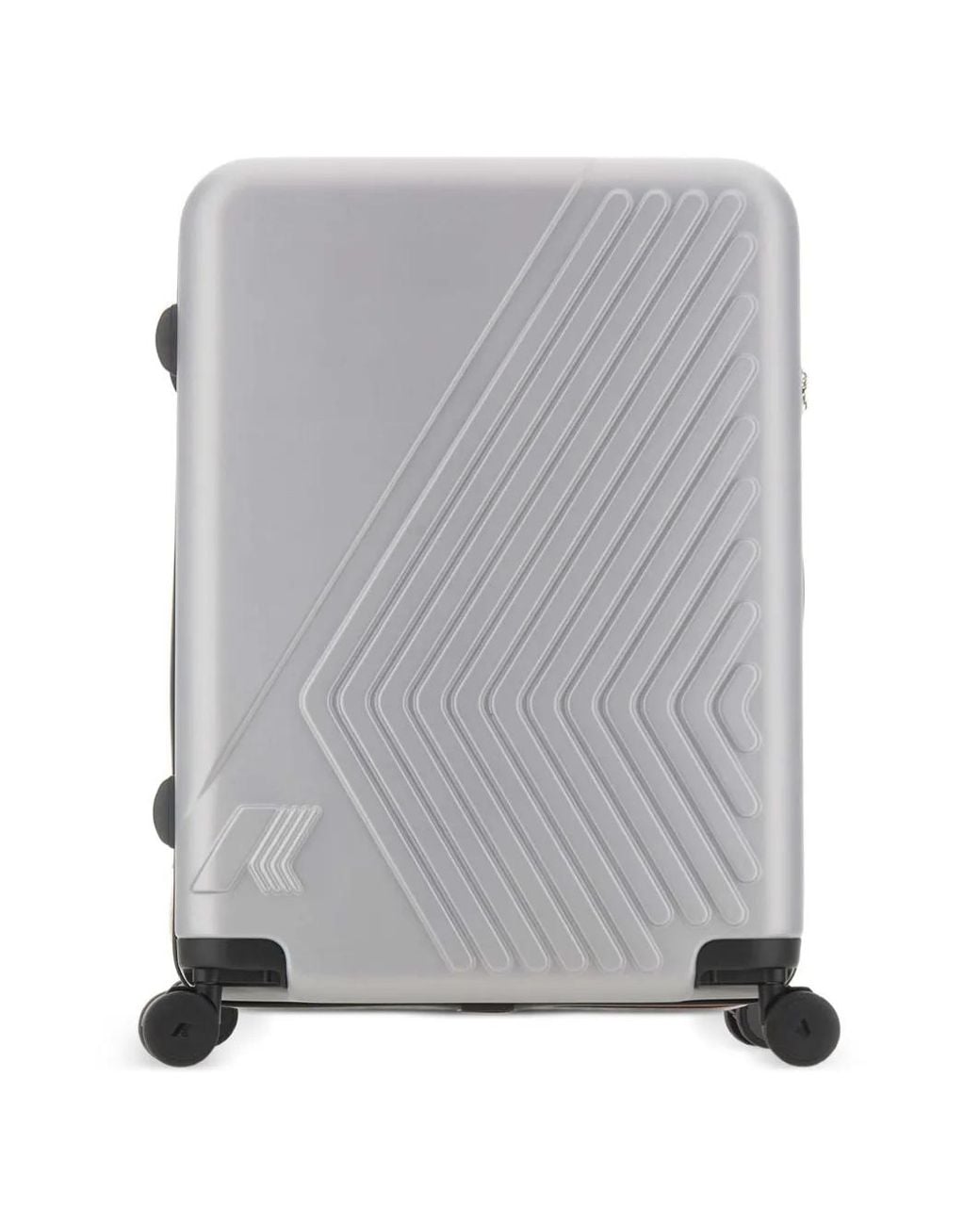 K-Way Gray Medium Eudoxieur Logo Suitcase for men