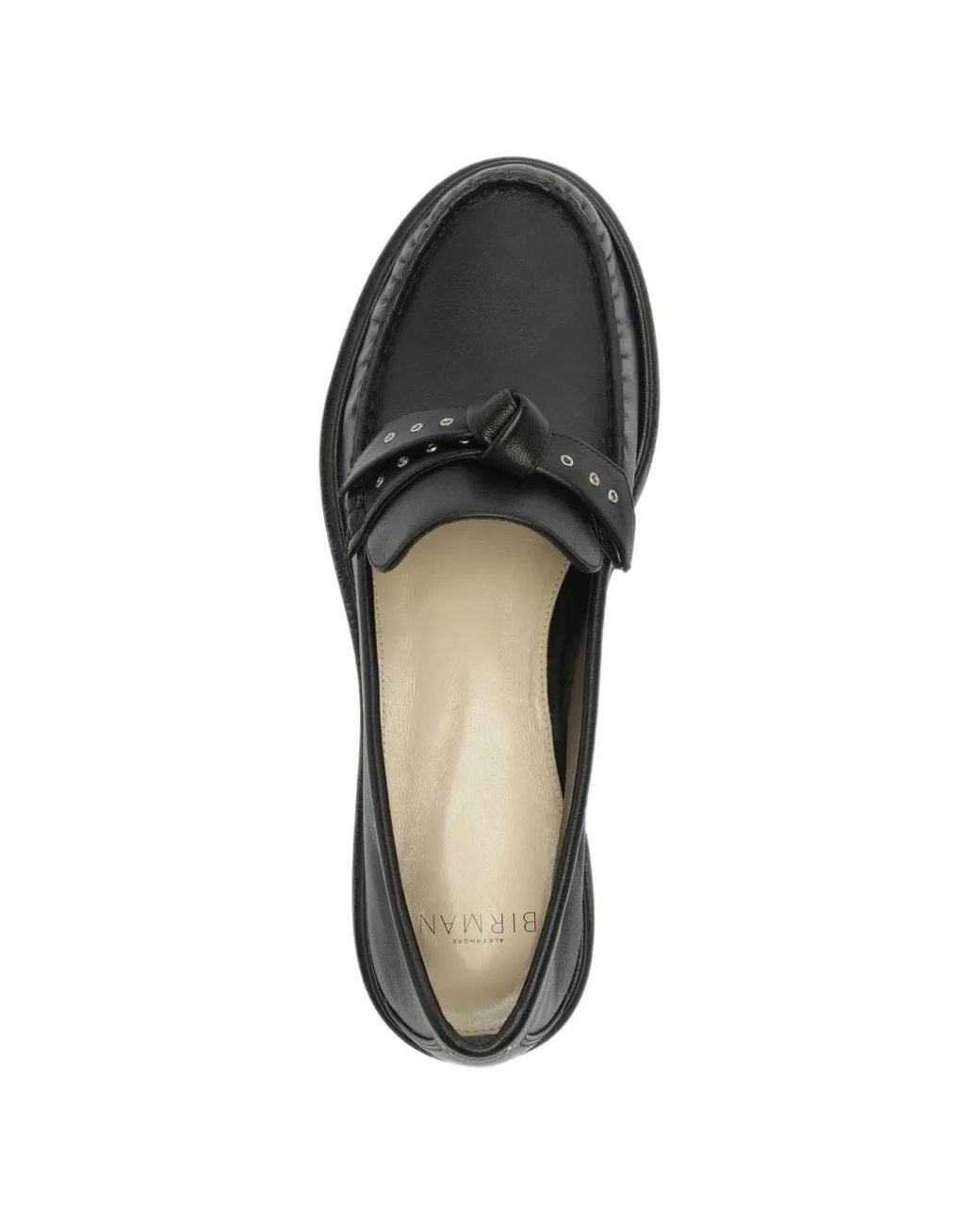 Alexandre Birman Black Clarita Eyelet-Embellished Loafers