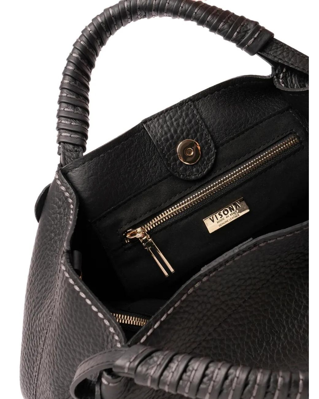 Borsa Tote Mia di VISONA in Black