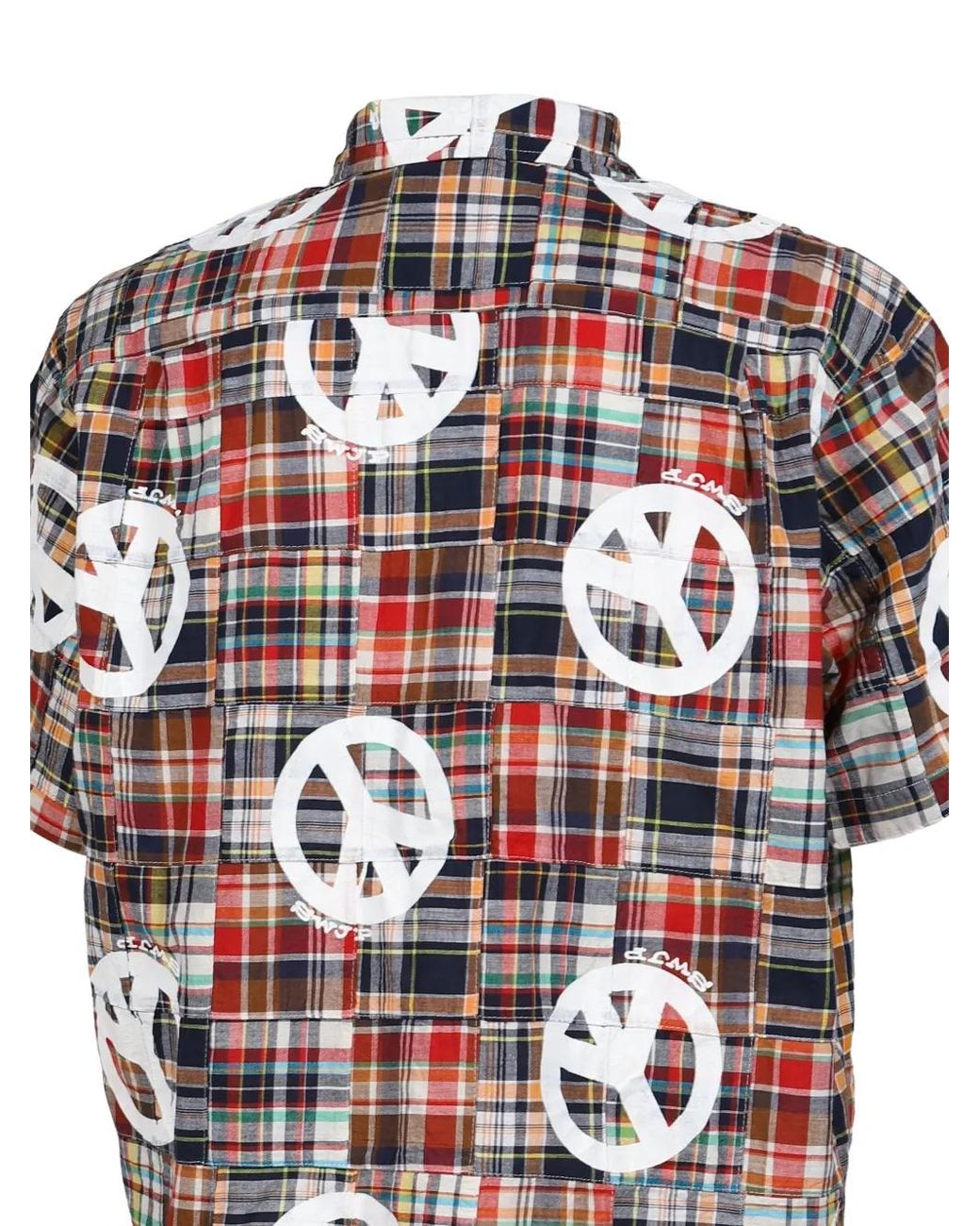 SWJP Madras Overhemd Met Patchwork in het White voor heren
