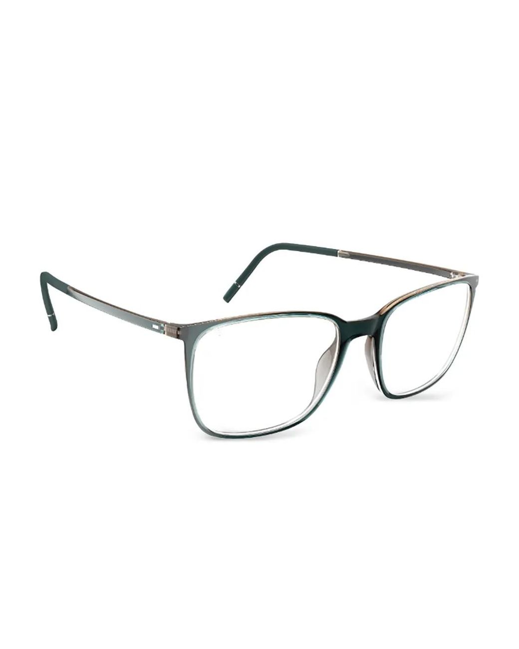 Silhouette Black Brille Mit Eckigem Gestell