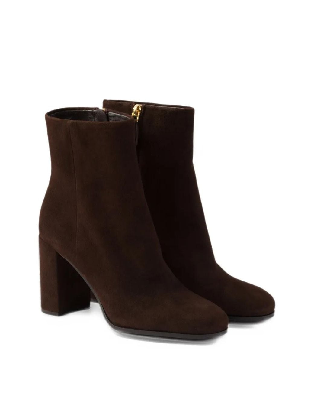Prada Black Suede Booties