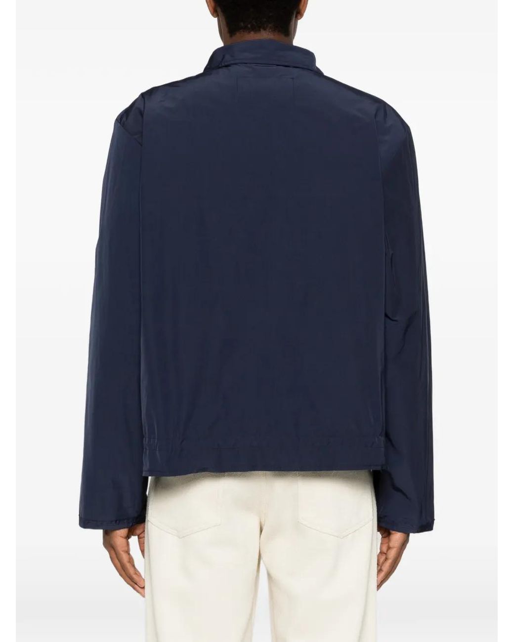 Camiel Fortgens Blue Raw-Cut Drawstring Jacket for men