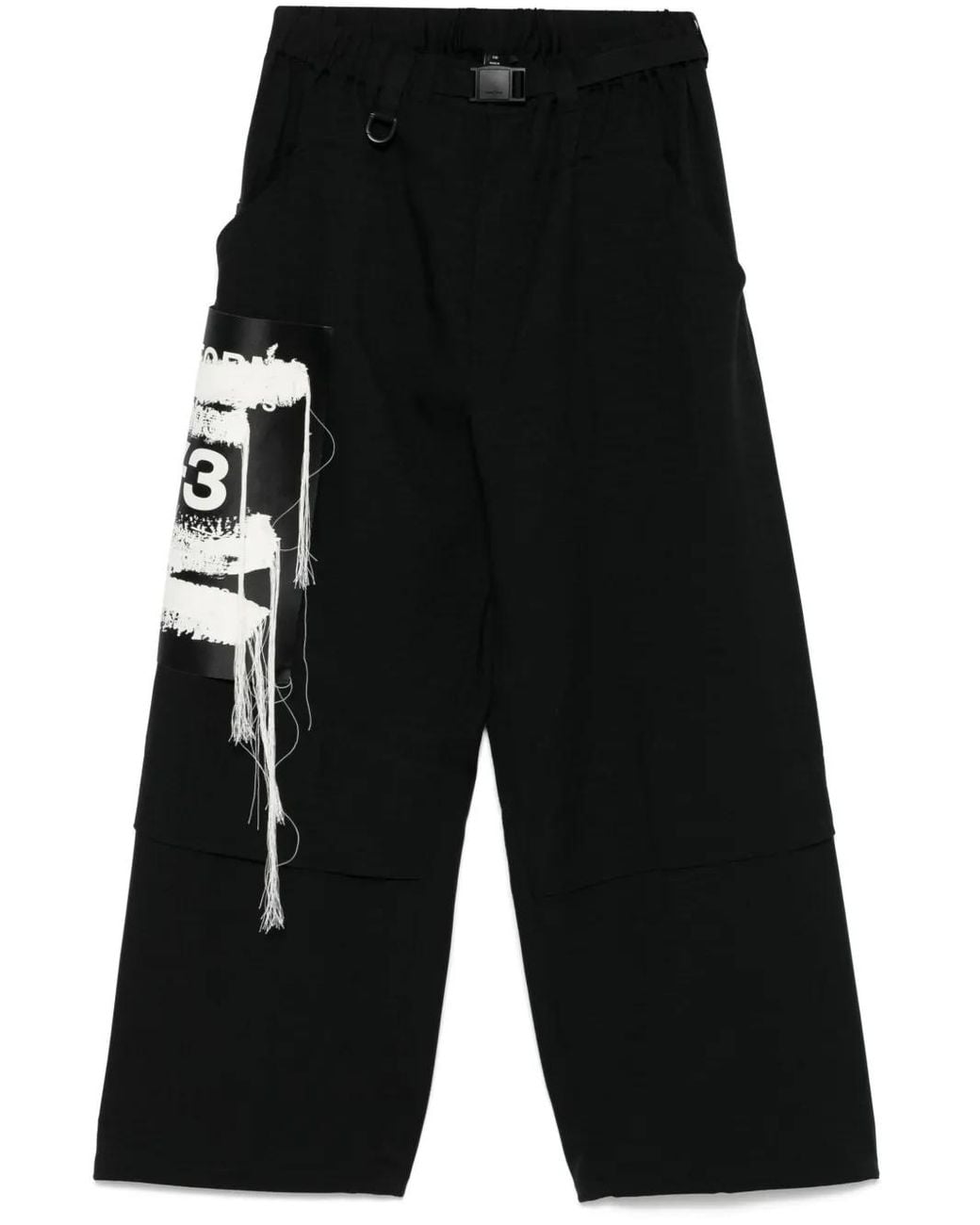 Y-3 Black Trousers for men