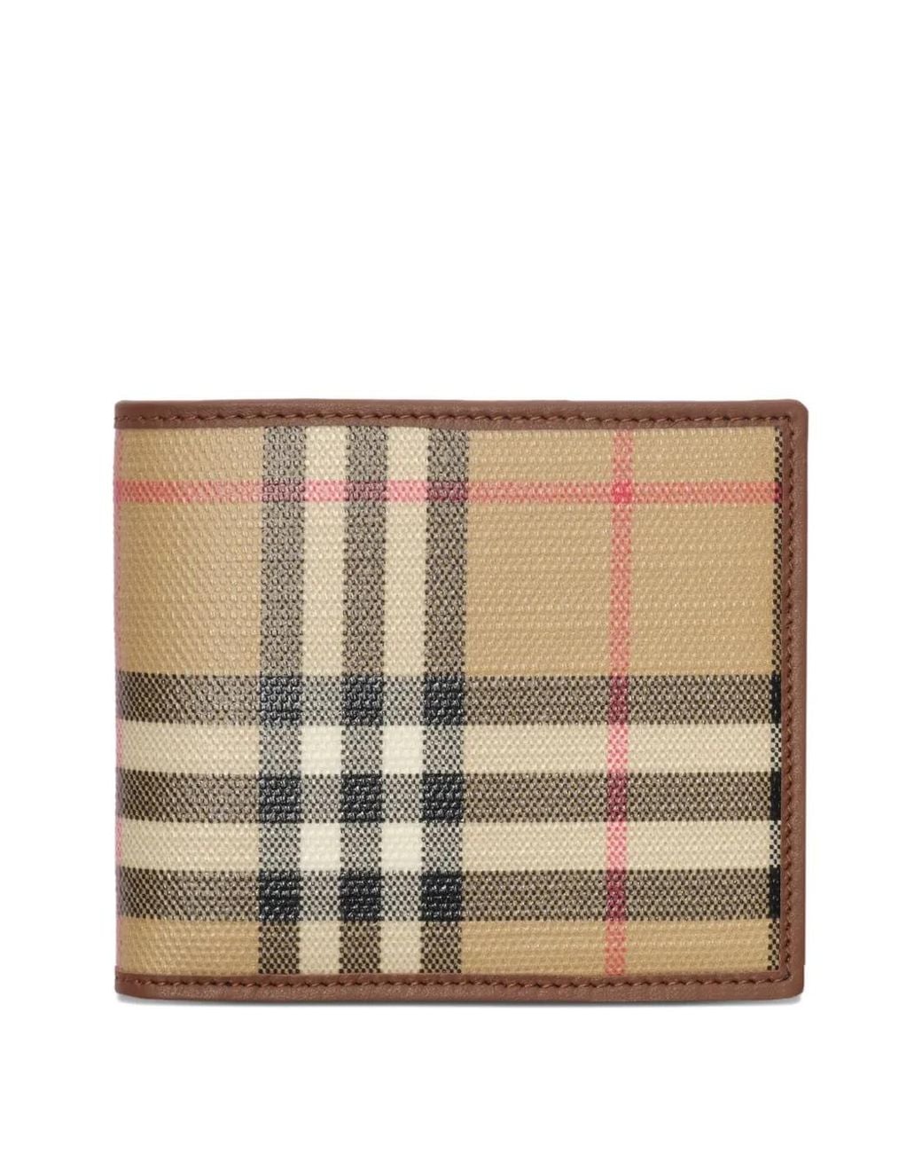 Burberry Natural Checked Wallet for men