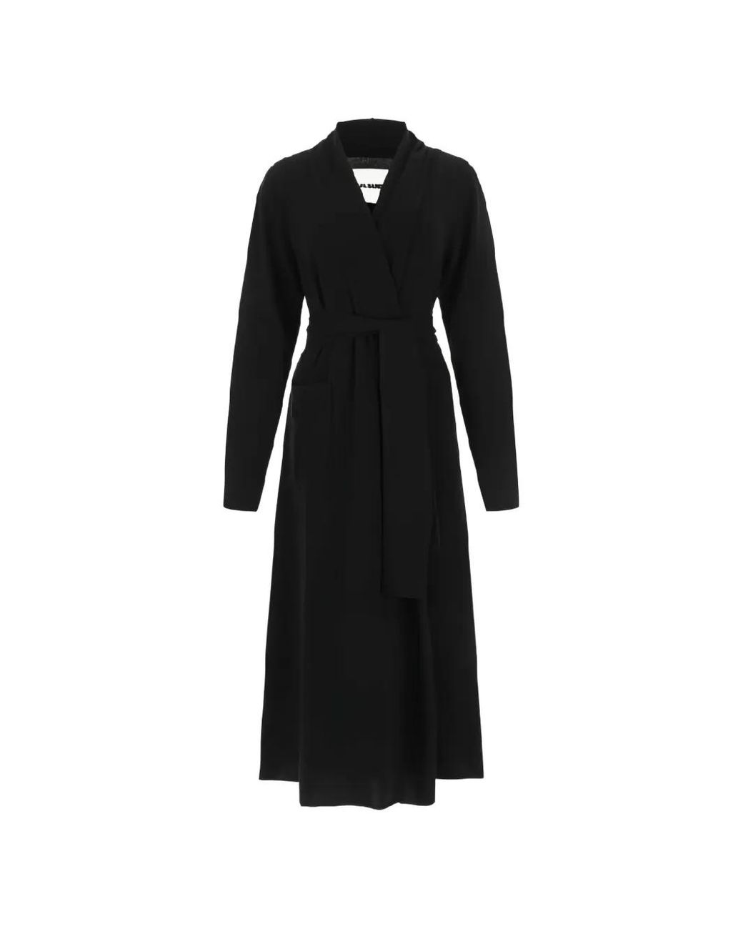 Abrigo Con Cinturón Jil Sander de color Black