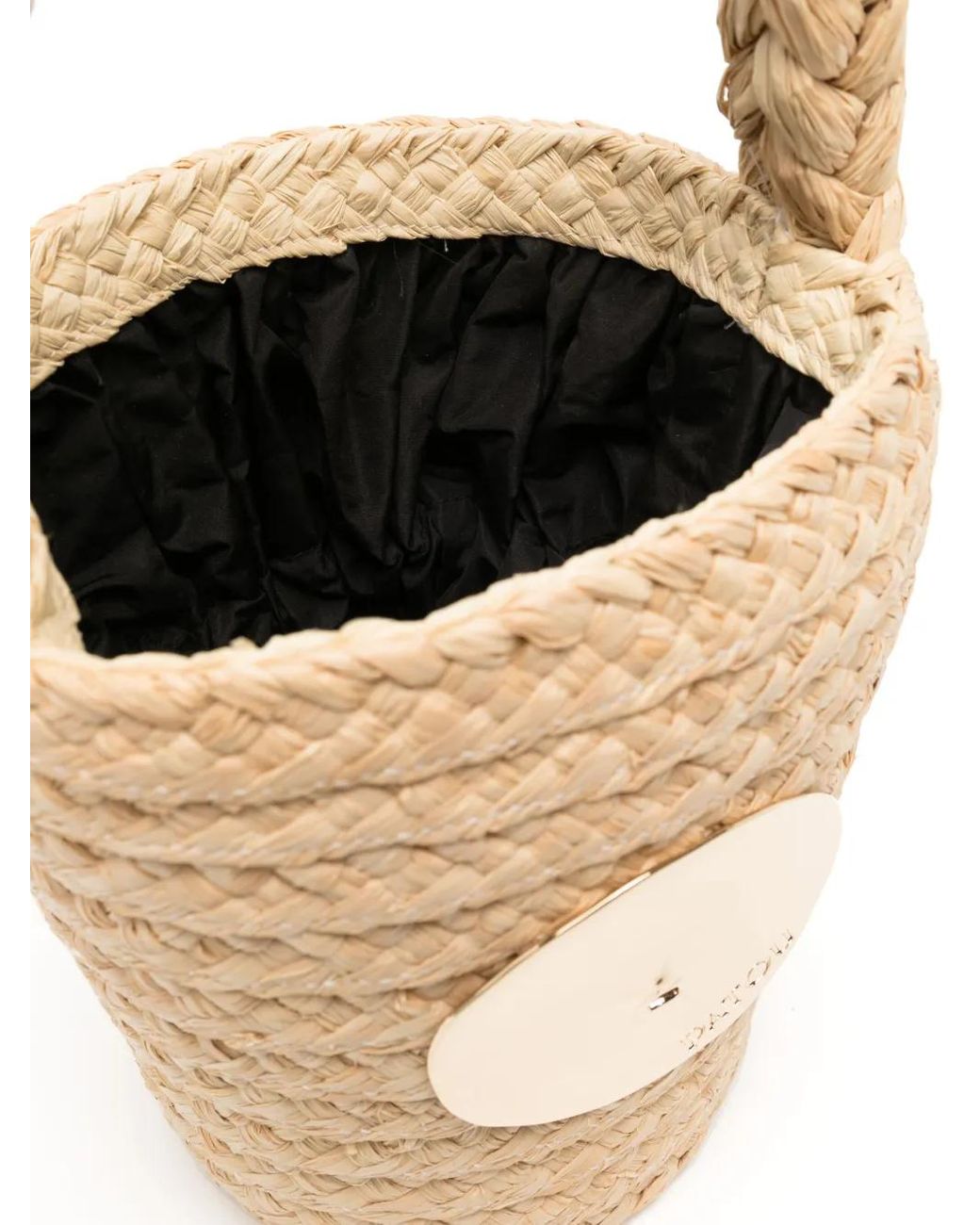 Patou Metallic Raffia Bag