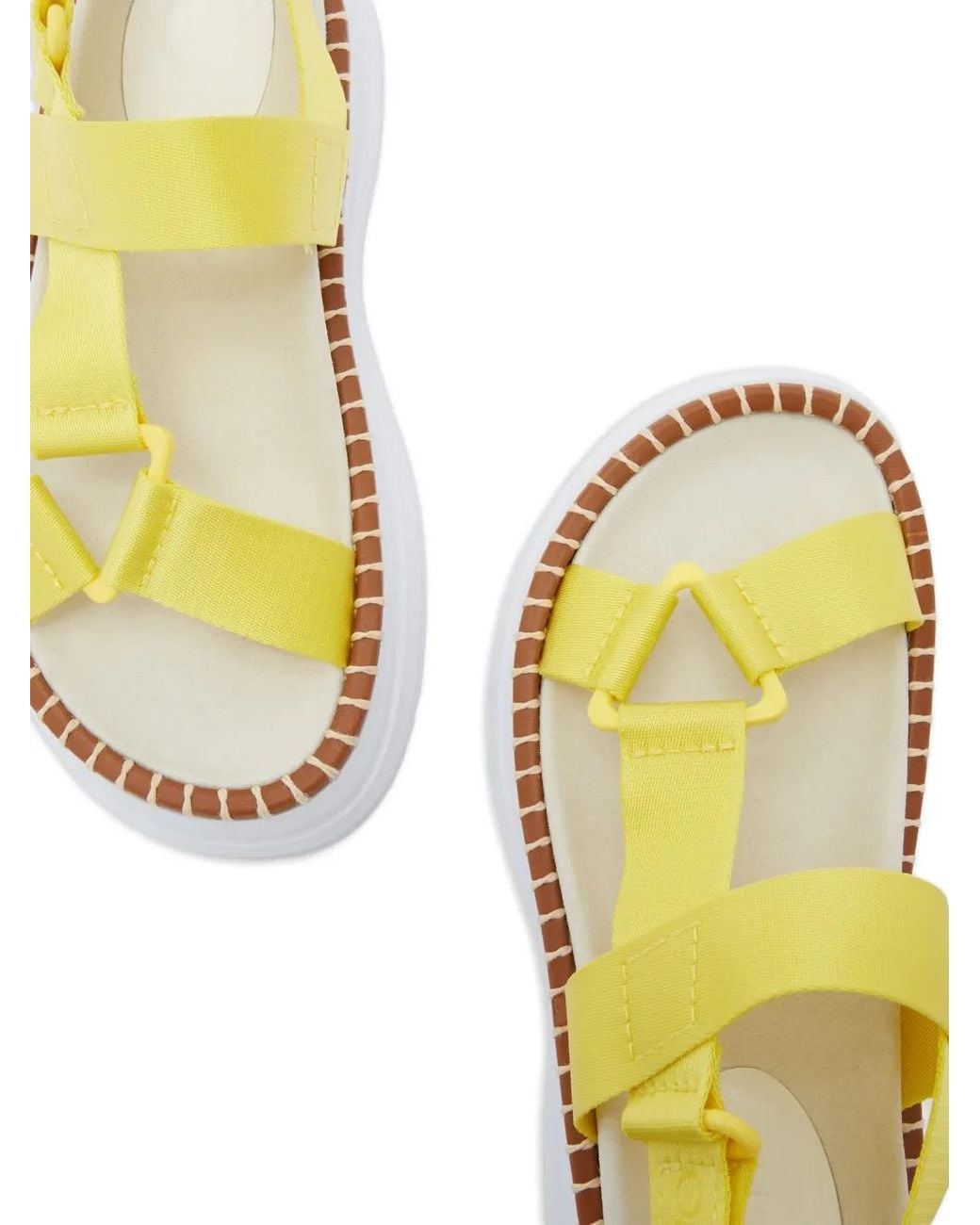 Odissi Yellow Kim Open-Toe Straps Sandals