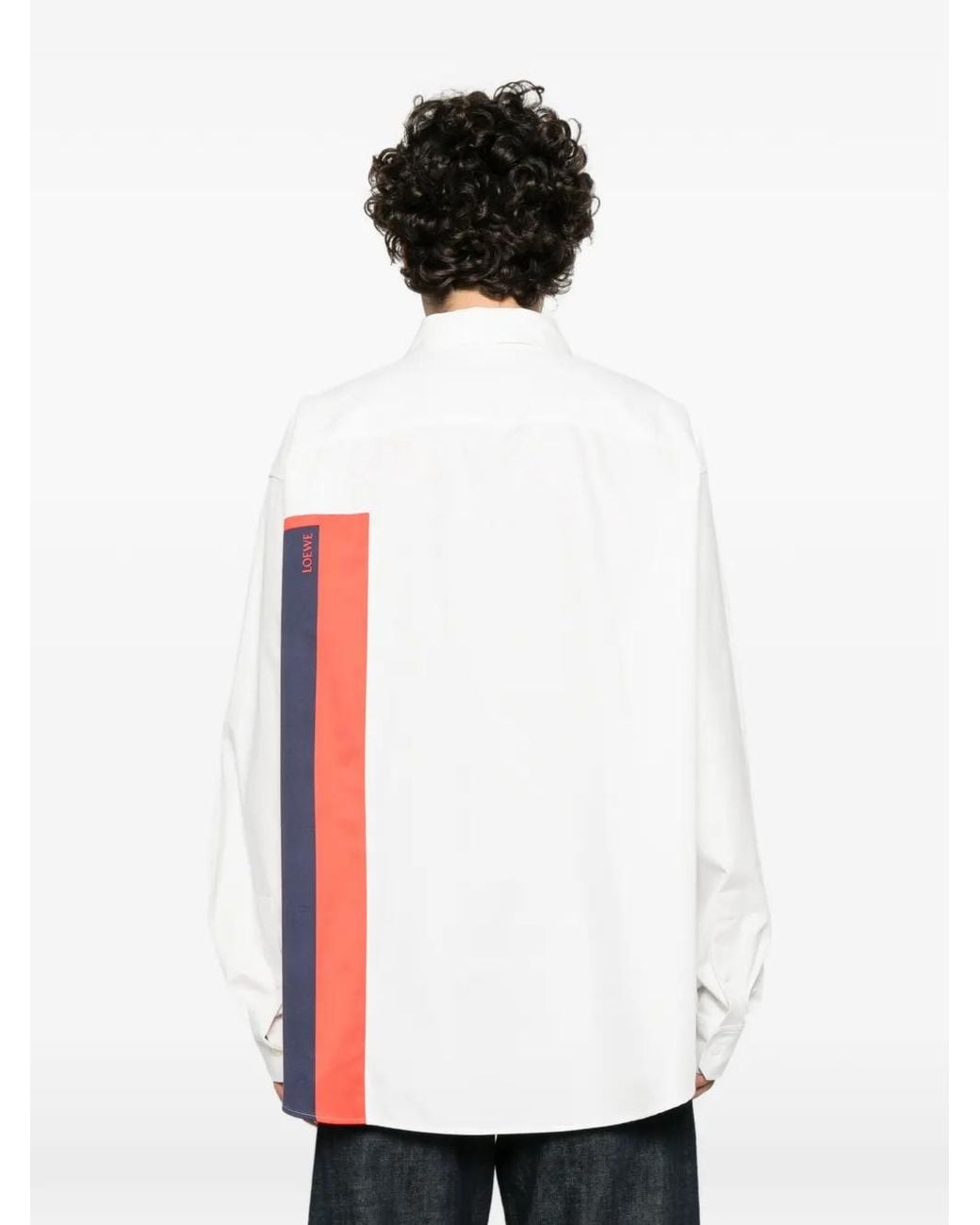 Loewe Red Graphic-Print Button-Down Shirt for men