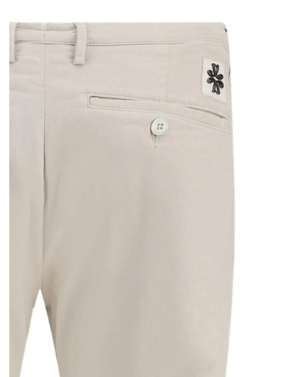 Jacob Cohen Gray Button-Closure Cotton Trousers for men