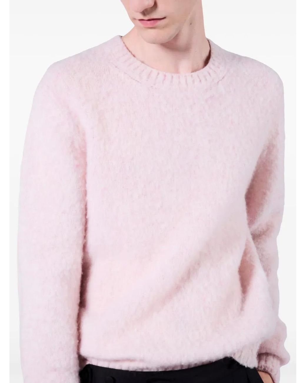 Prada Pink Wool Sweater for men