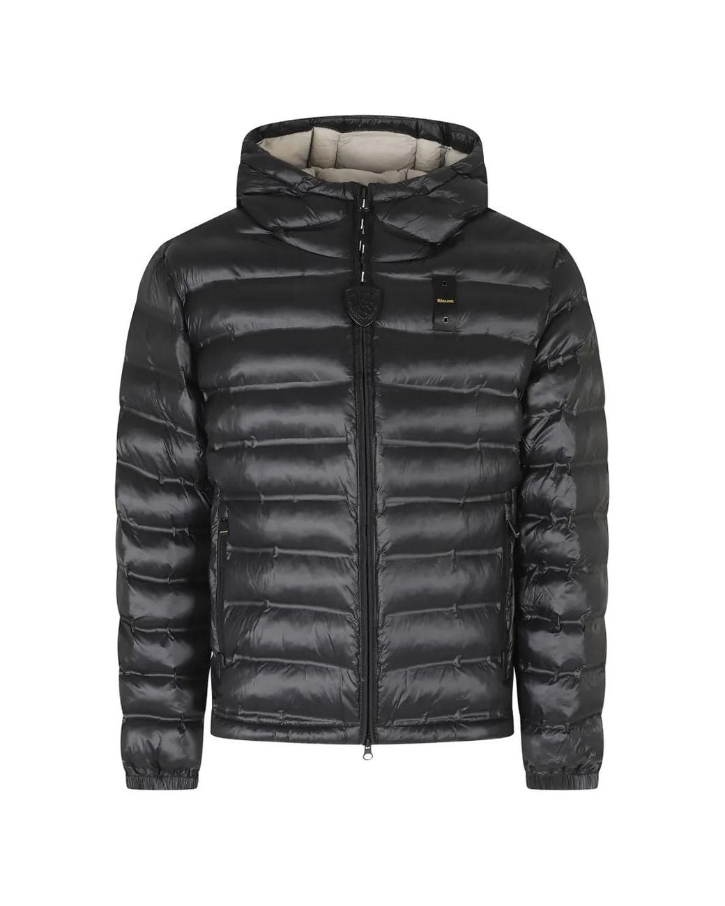 Blauer Black Charles Sorona Aura Quilted Hooded Jacket for men