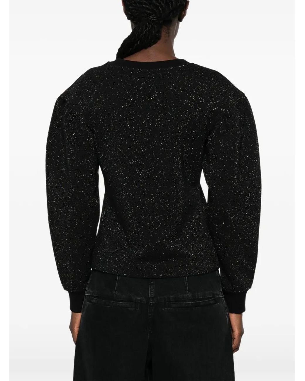 Love Moschino Black Logo-Print Sweatshirt