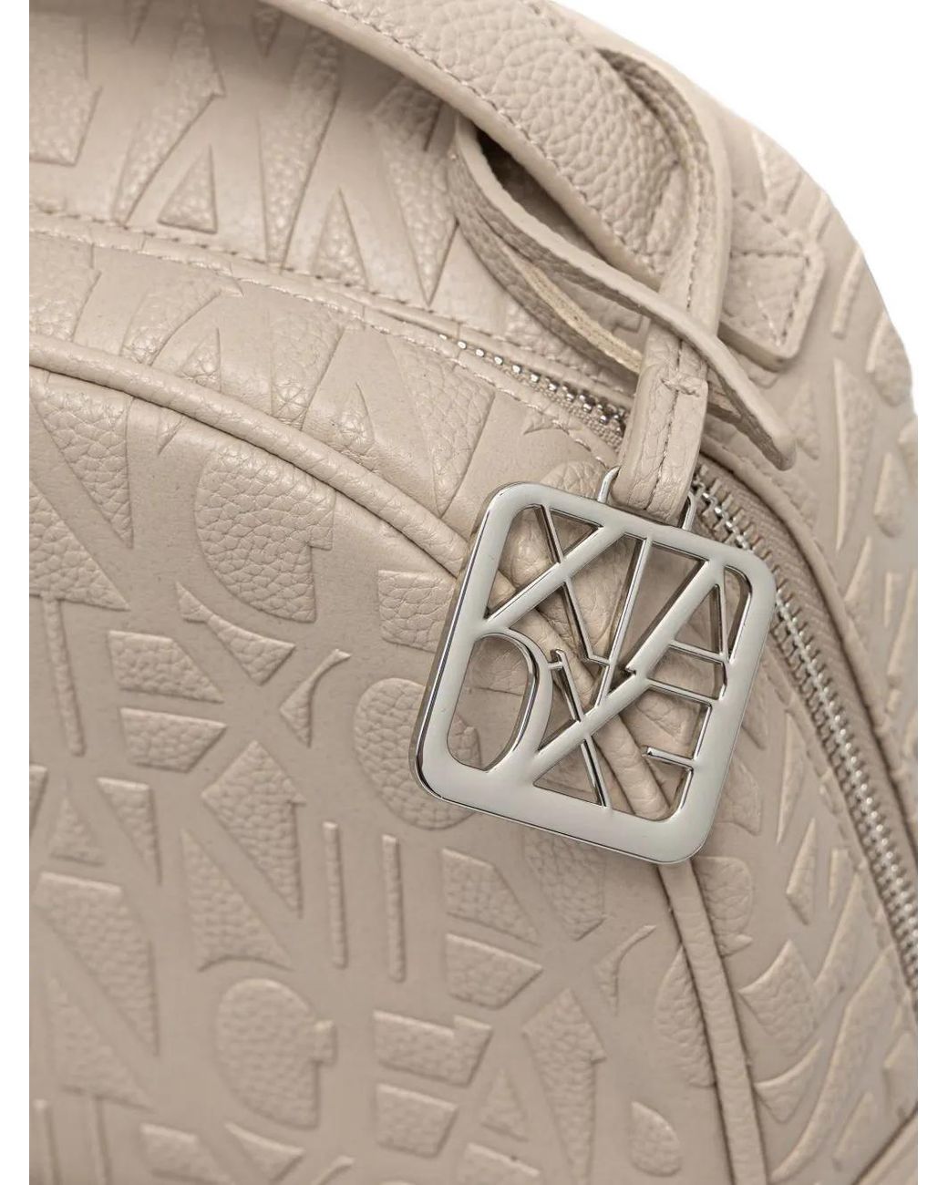 ARMANI EXCHANGE Natural Logo-Embossed Backpack