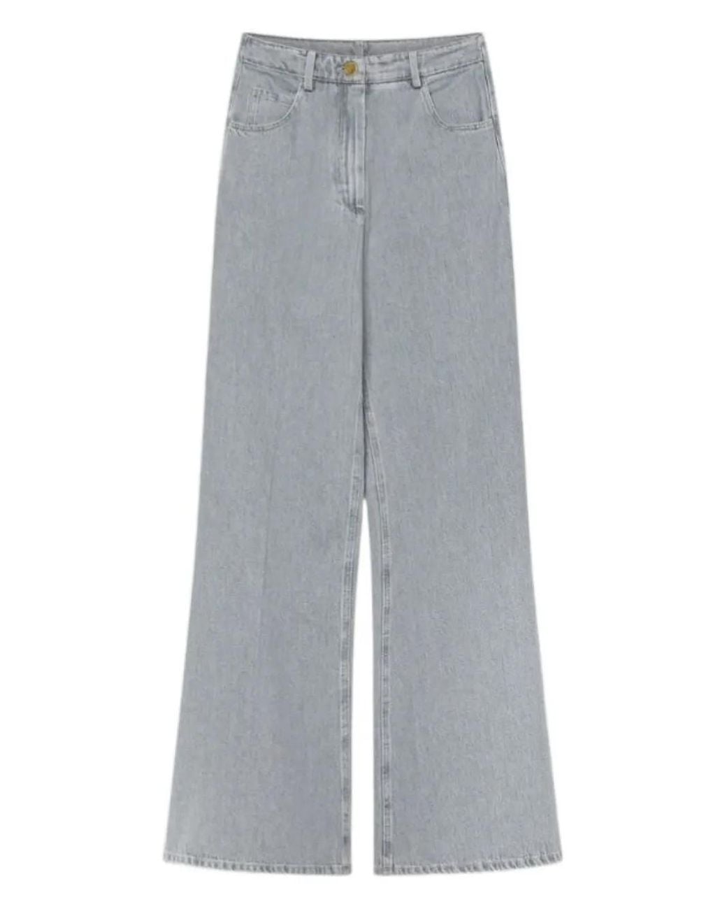 Forte_forte Gray Flared Jeans